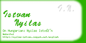 istvan nyilas business card